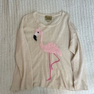 Wildfox White Label flamingo sweater